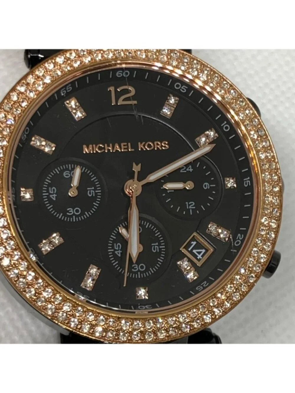 Michael Kors Parker MK5885 women’s watch date 39mm  stainless steel 6” running